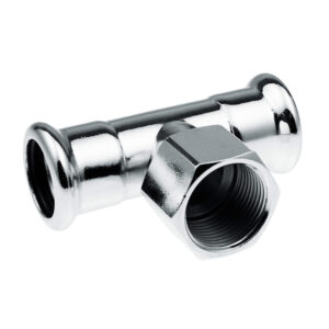 KAN-therm T-komad Steel Press UN sa ženskim navojem